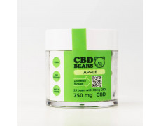 CBD Желейные мишки Full Spectrum "Recovery", 750 мг КБД, 25 шт, яблоко